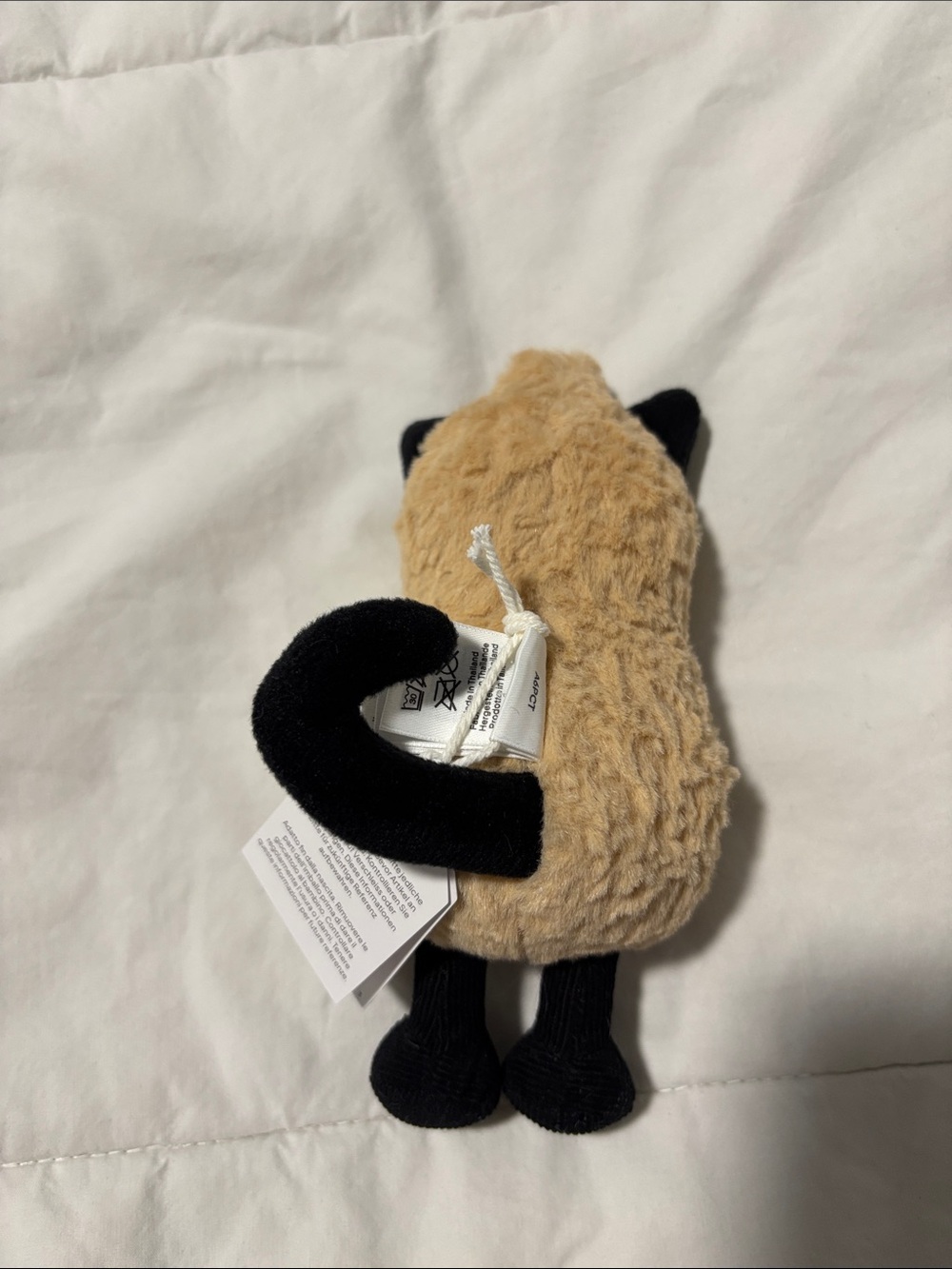 🐈⬛ Jellycat Official Amuseables Tan and Black Cat Peanut Outfit Plush Toy 🥜 - Picture 4 of 5